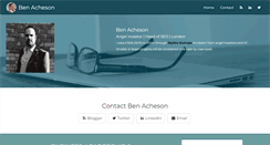 Desktop Screenshot of benacheson.com